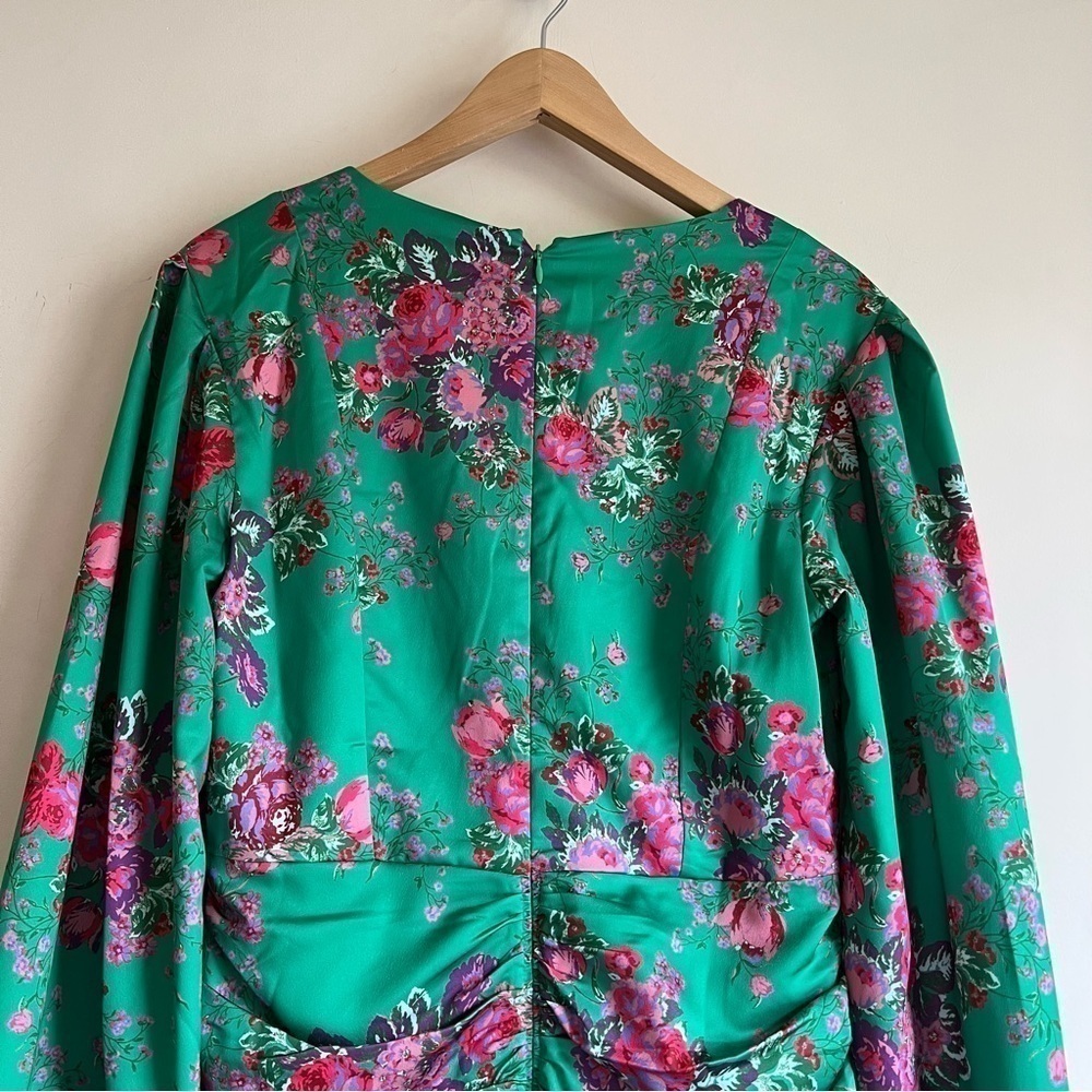 πFor Love & Lemons Wyatt Mini Dress in Kelly Green - Picture 12 of 16